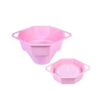 Ciotola for popcorn in silicone for microonde, secchiello fai da te con coperchio, macchina for ad aria, utensili cucina di grande capacità(Pink)