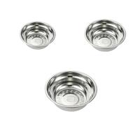 Ciotola for zuppa di noodle profonda in acciaio inossidabile SUS304, ciotola circolare for mescolare, insalatiera, in, for il riso(Three piece)