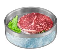 Ciotola fredda - Mix ciotola | Sala Bowl che serve piatti in acciaio inossidabile per freddo | Ciotola Sala per insalate all'aperto Utensili importanti per bevande, feste, bar, sale