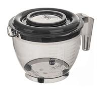Ciotola Frullatore Contenitore Miscelatore Paraschizzi Plastica Grigio 2,5L