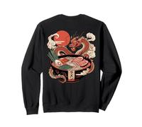 Ciotola giapponese per ramen drago con Kanji Sol Levante (retro artistico) Felpa