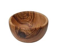 Ciotola grande per cereali, 15-16 cm, con bella venatura, pezzo unico in legno di ulivo.