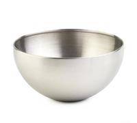 Ciotola in acciaio inossidabile a doppia parete 304 per insalata isolata termicamente per cucina e cottura, design a nido resistente alla ruggine con ampio bordo arrotolato per una facile presa (12 cm