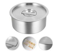 Ciotola in acciaio inossidabile da 1 pc ciotola di vapore ramen con coperchio