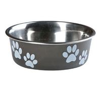 Ciotola IN Acciaio Inox Per Cane Flamingo 12 CM 0.3 Litro Nero