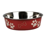 Ciotola IN Acciaio Inox Per Cane Flamingo 21 CM 1,5 Litri Rosso