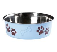 Ciotola IN Acciaio Inox Per Cane Flamingo 21 CM 1.5 Litro Blu