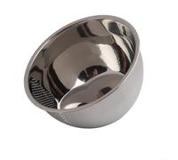 Ciotola in acciaio inox per lavare il riso con setaccio, colino per scolare, sciacquare e conservare in modo sicuro riso, legumi, pasta, frutta e verdura (304 materiale 23 cm)