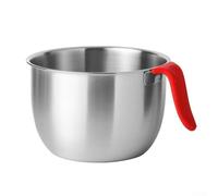 Ciotola in acciaio inox realizzata con acciaio di grado 304 e manico efficace per mescolare e servire i ruoli (1)