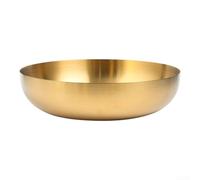 Ciotola in acciaio inox spessa 24 cm, perfetta per pasti di tutti i tipi, comprese le insalate