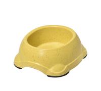 Ciotola in bamboo naturale con gommini antiscivolo per cani e gatti Record