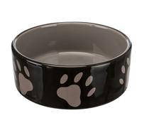 Ciotola in ceramica con zampette Trixie marrone - 300 ml, Ø 12 cm