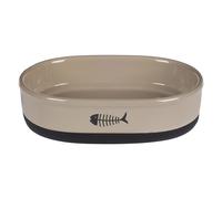 Flamingo Auri Ciotola in ceramica per gatti - 550 ml, L 18,5 x P 13 x H 5 cm