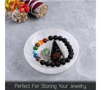 Ciotola in cristallo di selenite, contenitore semplice per regali,