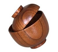 Ciotola in legno con coperchio piccola ciotola in legno ciotola da servizio per