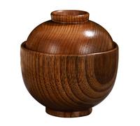 Ciotola in legno con coperchio piccola ciotola in legno ciotola da servizio per