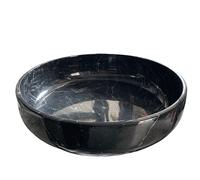 Ciotola in Marmo Nero Marquina Lucida Home Decor Interior Design Ø 30cm H 8cm