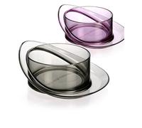 Ciotola in plastica trasparente modello Saturno per cani Ferribiella