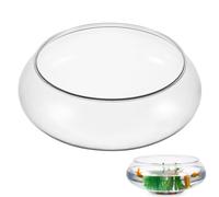 Ciotola in Plastica Trasparente Per Pesci Acquario Piccolo Da Scrivania