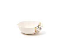 Seletti Insalatiera Kintsugi n°1 – Porcellana BiancoOro Ø19 cm H7,2 300 ml