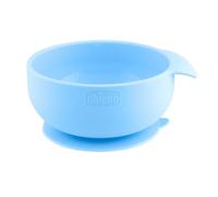 Chicco Ciotola in Silicone per Alimenti Semiliquidi Colore Azzurro, 1 Pezzo