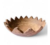 Ciotola in Travertino Rosso Centrotavola Decorazione Red Travertine Bowl Ø 40cm