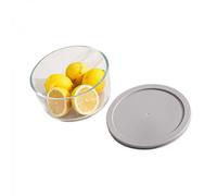 Ciotola in vetro da 1650 ml, a prova di perdite, adatta a microonde e congelatore, design impilabile, multicolore