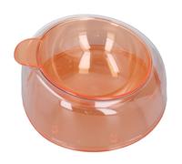 Ciotola Inclinata per Cibo per Gatti, Ciotola Inclinata in Plastica di 15 Gradi Ciotole per Acqua da 500 ml con 2 Adesivi, Piatto con Supporto Staccabile Ciotola per Cani (Orange)