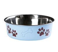 Ciotola Inox Per Cani Bella Flamingo 23 CM 2.2 Litri Blu (1030937)