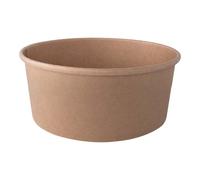 Insalatiera tonde monouso - 750 ml - cartoncino - avana - Signor Bio - conf. 50