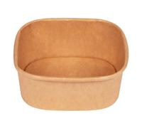 Ciotola Insalatiera Quadrata Carta Avana 13x13cm 400 ml 50pz SIGNORBIO - Asporto