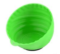 Ciotola magnetica per riparazione auto, in plastica ABS e grande apertura, per l'organizzazione di strumenti e parti automobilistiche, 15,2 cm (verde)