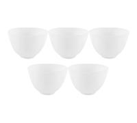 Ciotola Maschera Viso in Silicone 8,5x8,5x5,2cm 5 Pezzi | Bianca, Leggera e Facile da Tenere, per Polveri e Argilla, Uso Casa e Routine Cura