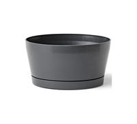 Ciotola Mira Con Sottovaso Ad Incastro 24 cm Ash