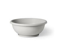 CIOTOLA NAXOS 30 CM CON SOTTOVASO GRIGIO PASTELLO