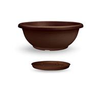Ciotola Naxos con Sottovaso ad Incastro 60 cm Cioccolato