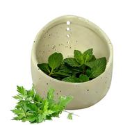 Ciotola Pelapatate Erbe Ceramica 10 cm - Fatto Mano Fori Rimuovere Foglie, Rosmarino Timo Basilico Menta Ceramica | Utensile Cucina Preparazione Insalata, Smaltato Regalo Unico Utile