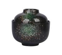 Ciotola Pentola Ciotole for zuppa Ceramica Tazza for stufato Uovo Giapponese Fumante Servire Porcellana Piccola crema pasticcera Dessert Cipolla(Green)