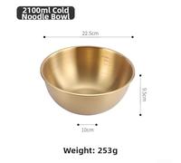 Ciotola per alimenti in acciaio inossidabile 304 con misure contrassegnate per controllare le porzioni, adatta per tagliatelle, mescolare insalate e servire frutta, impilabile per una facile