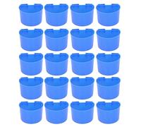 Ciotola per alimenti per uccelli pappagalli di plastica kit set di tazze da alimentazione più facile (S)