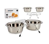 Ciotola per animali domestici Mascow Argentato Acciaio inossidabile 800 ml 16