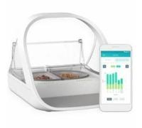Ciotola per animali domestici SureFlap iMPFWT Bianco Acciaio inossidabile Plastica 400 ml