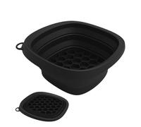 Ciotola per Bagno di Ghiaccio per il Viso - Bacinella per Immersione Fredda del Viso - Rullo Facciale in Silicone Riutilizzabile Pieghevole con Bacinella da Lavaggio e Vassoio per Cubetti Incorporato
