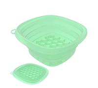 Ciotola per Bagno di Ghiaccio per il Viso - Bacino per Immersione Fredda del Viso - Rullo Facciale in Silicone Riutilizzabile Pieghevole con Bacinella da Lavaggio e Vassoio per Cubetti Incorporato per