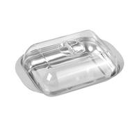 Ciotola per burro con coperchio non scorrevole, contenitore da cucina ermetico, supporto compatibile per il frigorifero, accessorio decorativo da tavolo con coperchio del manico