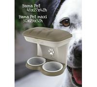 Ciotola Per Cane Doppia Da Parete Kit BamaPet E BamaPet Maxi -Dog Stand