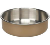 ciotola per cani - ciotola Yumi beige in acciaio inox - elegante e resistente - 680ml