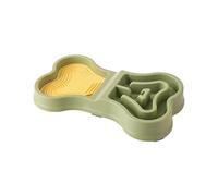 Ciotola per cani Ciotole for cibo e acqua - Ciotola for animali domestici antiscivolo for rallentare il pasto, mangiatoia portatile for cani, cuccioli, casa, viaggio, interni ed esterni(Green)