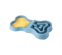 Ciotola per cani Ciotole for cibo e acqua - Ciotola for animali domestici antiscivolo for rallentare il pasto, mangiatoia portatile for cani, cuccioli, casa, viaggio, interni ed esterni(Blue)