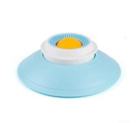 Ciotola per cani con base a ventosa in morbido silicone per incoraggiare a mangiare più lentamente e meno ingoiare (giallo)